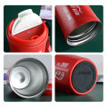 Coca-Cola Coffee Cup 304 Stainless Steel Vacuum Insulation Cup Car Accompanying Cup Portable Rope Water Cup. 