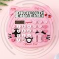Hello Kittys Anime Pink Cartoon Calculator Solar Fashion Cute Cartoon Calculator Kids Student School Supplies. 