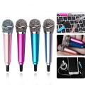 Portable 3.5mm Stereo Studio Microphone Earphone Ktv Karaoke Mini Microphone for Cell Phone Laptop Computer Desktop Small Size Mic. 