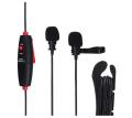 LensGo LYM-DM1 Double Mini Omni-directional Lavalier Condenser Microphone. 