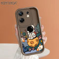 Hontinga for Infinix Zero 30 4G Back Cover Space Astronaut Pattern Ladder Soft Camera Protection Rubber Phone Case. 