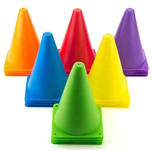 6%20Inch%20Cone%20Marker%20Set,%20Marker%20Plastic%20Cones%20(Set%20of%2024)%20-%20Image%202
