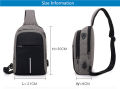 Small usb charge shoulder bag men messenger bags male waterproof sling chest bag boy travel bagpack men cross body bags. 
