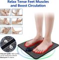 EMS Foot Massager, USB Rechargeable Folding Portable Electric Massage Mat 6 Modes with 9 Intensity Levels. 