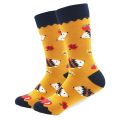 1 Pair Drop Shipping Male Cotton Socks Colorful Bird Art Socks Multi Pattern Long Happy Funny Skateboard Socks Men's Dress Sock. 
