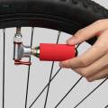 Compact CO2 Bike Tire Inflator Aluminum Alloy MTB Mountain Bicycle Tyre Pump for Presta and Schrader. 