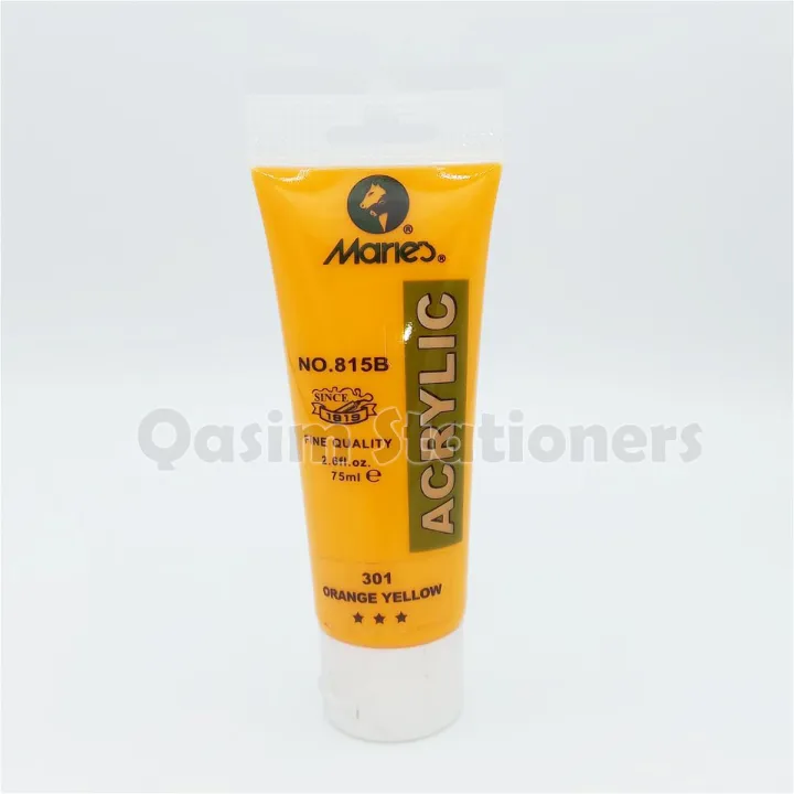 Marie's%2075ml%20Acrylic%20Colors%20Paint%20Tubes-301%20Orange%20Yellow%20-%20Image%203