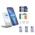 Choetech 15W Qi wireless inductive charger with MagSafe – Silver (H046+T518). 