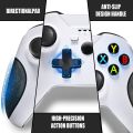 Xbox one Wireless Controller PC Game Controller, 2.4GHZ Wireless Game Controller Compatible with Xbox One/One S/One X and PC with Built-in Dual Vibration （White). 