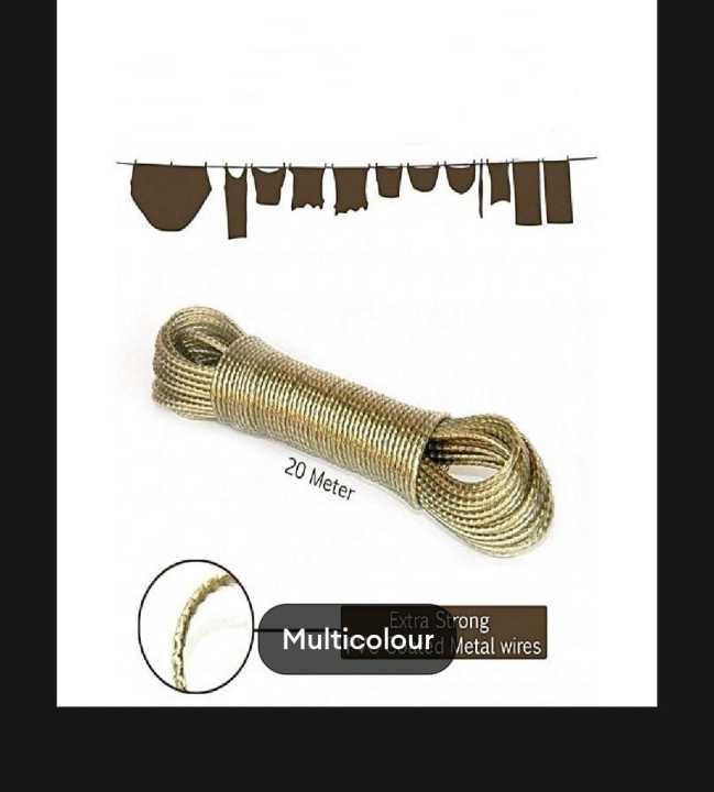 Z.M. Pvc Coated Clothesline Rope Wet Cloth Laundry Rope | Daraz.pk