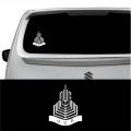 Back Screen Car Sticker - UCP University Logo. 