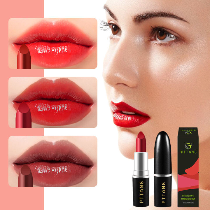 Cross Border PTTANG Lipstick Moisturizing Moisturizing Bullet Matte Matte Velvet Lipstick Lipstick Pepper 999