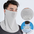 UV Protection Outdoor Neck Wrap Cover Sports Sun Proof Bib Ice Silk Mask Face Cover Neck Wrap Cover Sunscreen Face Scarf Demoo. 