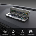 Mirage Flip Design Temporary Parking Plate Foldable Aluminum Alloy Phone Number Card for Privacy Protection Convenient Temporary Parking Gadget. 