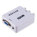 AV RCA To VGA Video Adapter HD 1080P TV Converter Switch Box. 