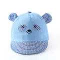 Baby Boy Baseball Cap Wiht Ears Cartoon Striped Bear Baby Hat Summer Autumn Toddler Kids Sun Hats For Baby Girls Boys. 