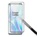 Tempered Glass for OnePlus 8 Curved Glass Full Coverage Screen Protector 1+8 - BLACK. 