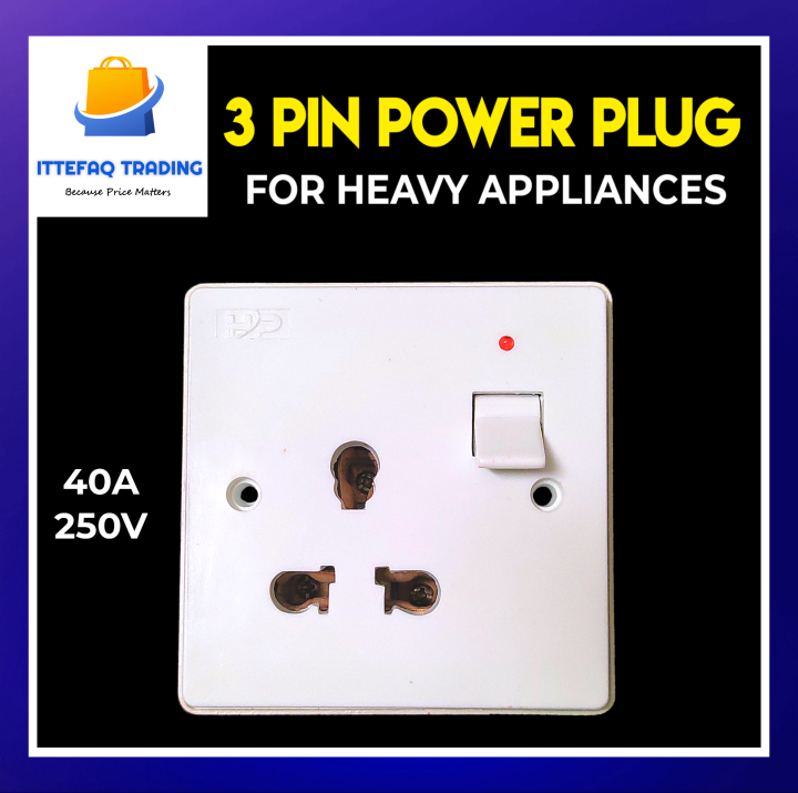 Universal%203Pin%20Power%20Plug%20Socket%20Multi%20Plug%20Socket%20Light%20Plug%20Socket%20China%20Fitting%20Socket%20Plate%20-%20500%20Volts%20/40%20Amp%20For%20Heavy%20Appliences%20High%20Quality%20Specially%20for%20AC,%20Water%20Pump%20-%20Image%202