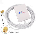 4G Router Antenna SMA MALE Pannel SMA Connector 3G 4G For IOT Router Anetnna with Modem 2m Cable 3G 4G LTE Router Aerial. 