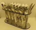 53Pcs. Cutlery Set 12 Person Serving 14-G With Stand Plain. 