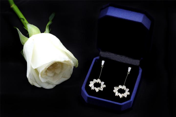 CHARSLAN%20star,%20Gold%20color,%20Ear%20Rings,%20For%20Women,%20Code%200133F%20-%20Image%204