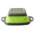 Hot Selling Hollow Square Retractable Folding Vegetable Washing Basket Fruit Basket Plastic Draining Tray 2 Piece Sets in Stock. 