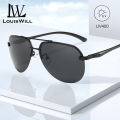 LouisWill Sunglasses Driver Driving Mirror Polarized Glasses Sunglasses Men And Women Tide Glasses Brand Goggles Square Sunglasses Retro Anti Glare Driving Sun Glasses UV400. 