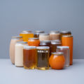 Cans Milk Tea Cups Empty Bottles Beverage Bottles with Lid Sealed Cups Plastic Cans Disposable PET Sealed Cans Commercial. 