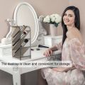 1pcs ergonomic desk storage box plastic rectangular organizing drawer organizer pen holder makeup tool organizer--transparent grey L. 