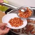 2 in 1 Cooking Frying Tong Strainer Stainless Steel Utensils Strainer Serving Food Clip. 