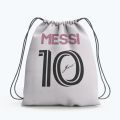 Messi Drawstring Bag for Football Leo 10 Fans Digitally Printed Bag At CustomizeGiftsPk. 