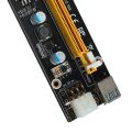 NGFF M.2 M Key to USB 3.0 PCI-E Riser Card M2 to USB3.0 PCIE 16X 1X Extender with Power for Lit  ner. 