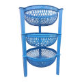 3 Layer Plastic Vegetable Rack Kitchen Storage Organizer Durable PP Material. 