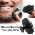 1 【HOT】 Men Facial Cleaning Beard Brush Silicone Soft Shave Massage Scrubber Brush Male Deep Clean Face Shower Skin Care Beauty Tool. 