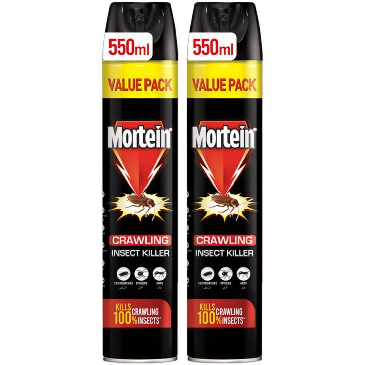 Mortein Crawling Insect Killer Spray 550ml - Pack of 2