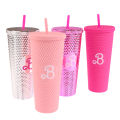 710Ml Barbie Tumbler Bottle Barbie Pink Cup With Straw Barbies Movie Party Accompanying Cup Kawaii Portable Drinking Bottle. 