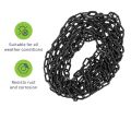 BISupply Plastic Chain Links Black Chain Link Plastic Chains Crowd Control Chain Black 198 Inch/16.5 Foot. 