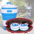 Portable Coffee Cup Collapsible BPA Free Food-Grade Silicone Pocket-Sized Travel Mug With Lid - 350ml. 