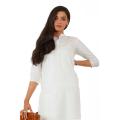 EGO Fall 2019 Off White Cotton 2Pcs Stitched For Women. 