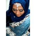 Exclusive Bridal Formal Chiffon Shines Hijab. 
