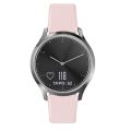 For Garmin Vivoactive 3 / Vivomove HR Solid Color Reverse Buckle Silicone Watch Band, Size: Large Size(Black). 