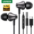 UGREEN 3.5mm USB Type C Wired Earbuds with Microphone, Wired Earphones in Ear Headphones HiFi Stereo,For Most with 3.5mm Jack. 