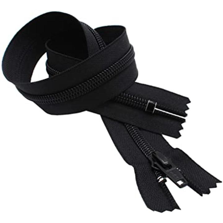 Delta Shoes Zipper Nylon 8#  8" close-end Heavy Duty Black for  Home Stitching garment accessory 2pcs