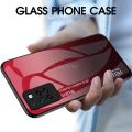 Vantime for Infinix Note 10 Pro Case Gradient Phone Back Hard Glass Cover. 