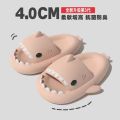 Shark Slippers Women's Summer Home Bathroom Bath Non-Slip Soft Bottom Couple Outdoor Parent-Child Sandals Men's Super Thick. 