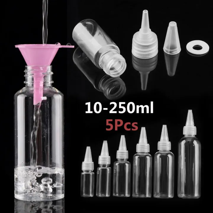 10-250ml Portable Travel Container Storage Empty Liquid Sample ...