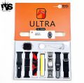 7 In 1 Ultra Smart Watch 2.1 Inch Full HD Screen Series 8 Wireless Charging 7 Straps Waterproof. 