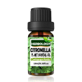 Herbology Citronella Aromatherapy Essential Oil 100% Pure Therapeutic Grade, Steam Distilled, 100% Pure, Vegan, Aromatherapy, Diffuser, Ceramic Diffuser, Pure, Concentrated, EO, Aroma Diffuser. 
