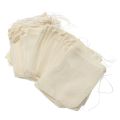10 Pieces 8x10cm Drawstring Cotton Bags Straining Muslin Bags Reusable Bag Soap Herb. 