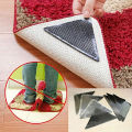 Rug Carpet Mat Grippers Non Slip Anti Skid Reusable Washable Silicone Grip 4 Pairs. 